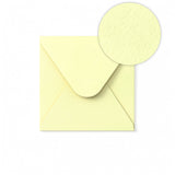 Ivory Envelope Hammered Texture 130x130 mm