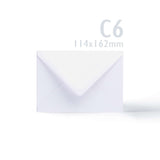 White Tri-Fold Oval Aperture Cards Pack