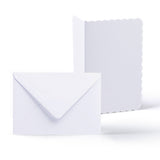 White Scalloped Cards & Envelopes Pack