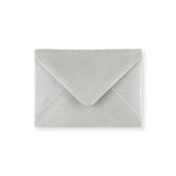 C7 Metallic Silver Gummed V-Flap Greetings Envelope (82 x 113mm)