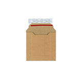 Manila Brown Peel & Seal Rigid Board Mailers Envelope (120 x 120mm)