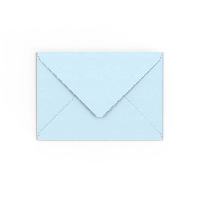 C6 Pale Blue Gummed V-Flap Envelope (114 x 162mm)