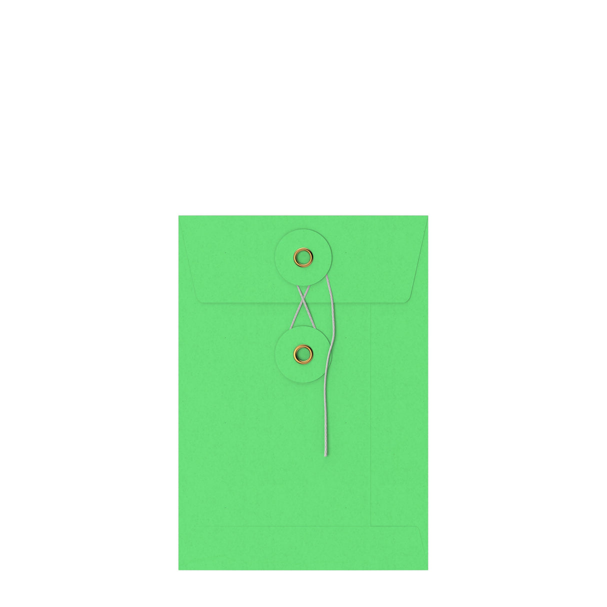 Coloured envelopes with string and washer closure