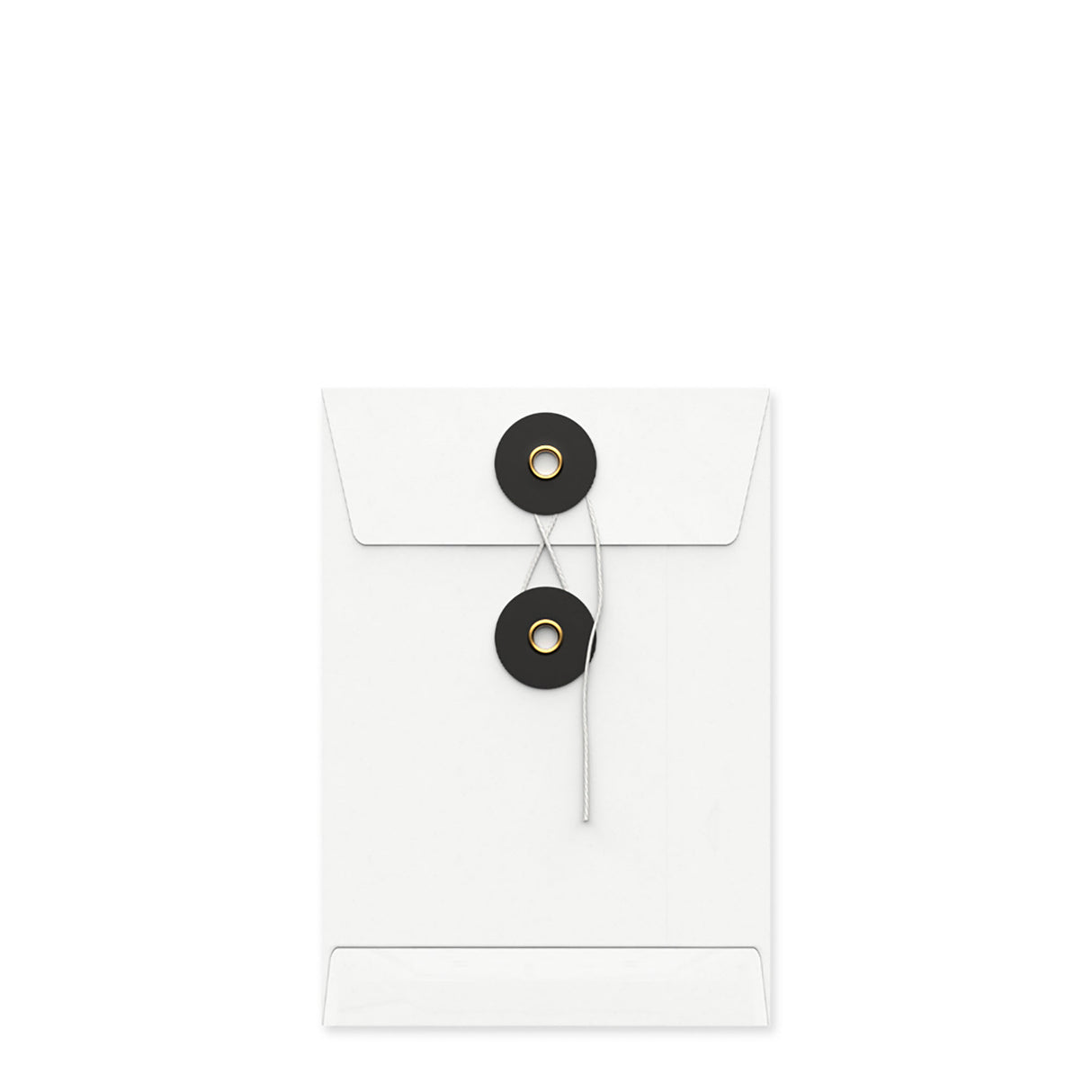 Coloured envelopes with string and washer closure