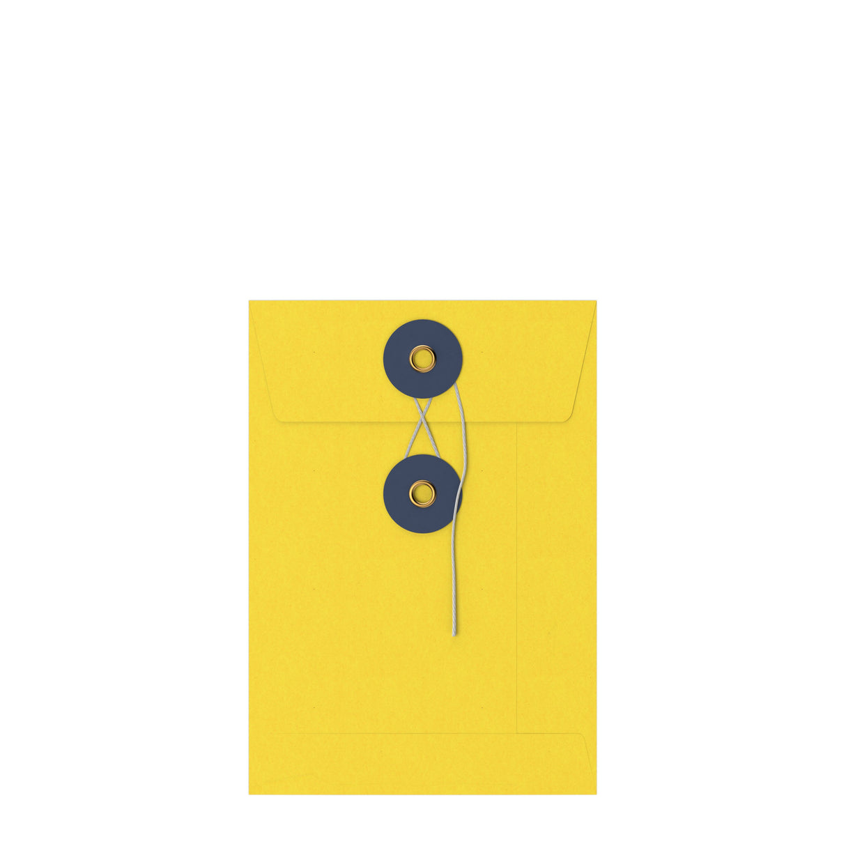 Coloured envelopes with string and washer closure